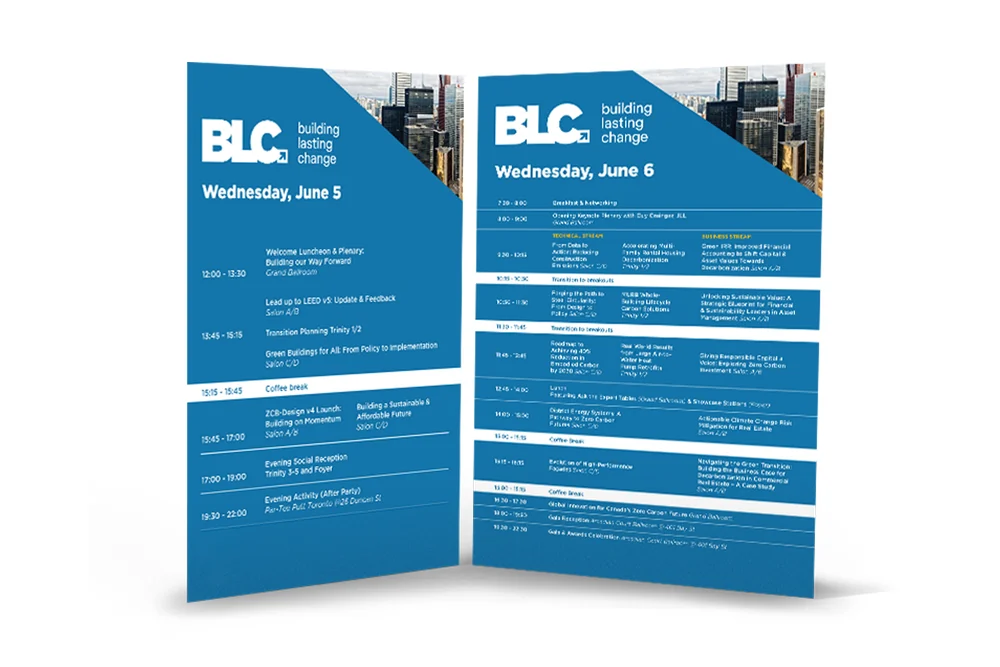 Building Lasting Change conference brand